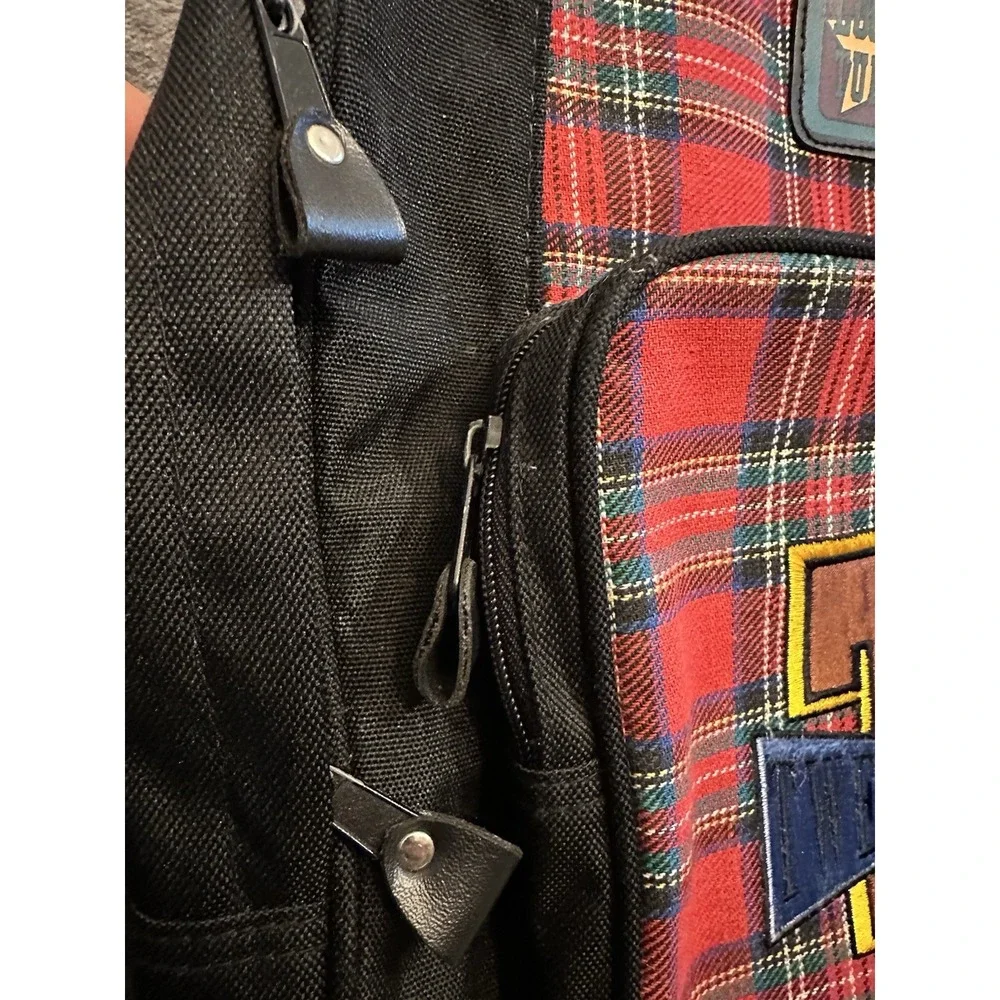 Tweety Bird Backpack Looney Tunes Plaid 1998 Vintage Bookbag Embroidered Y2K